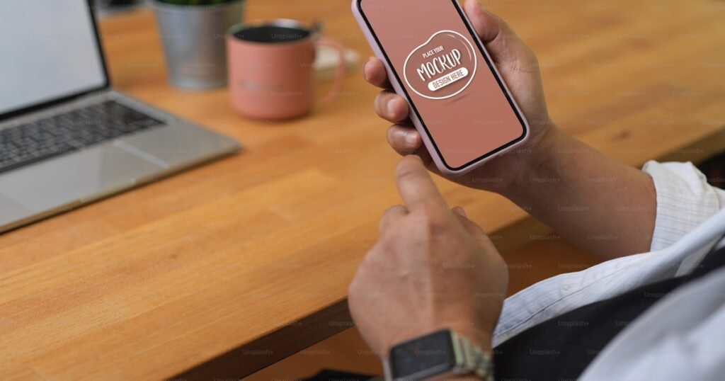 Device mockups for startup design