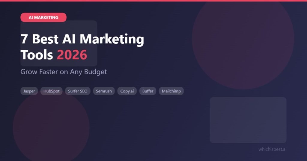best AI marketing tools 2026