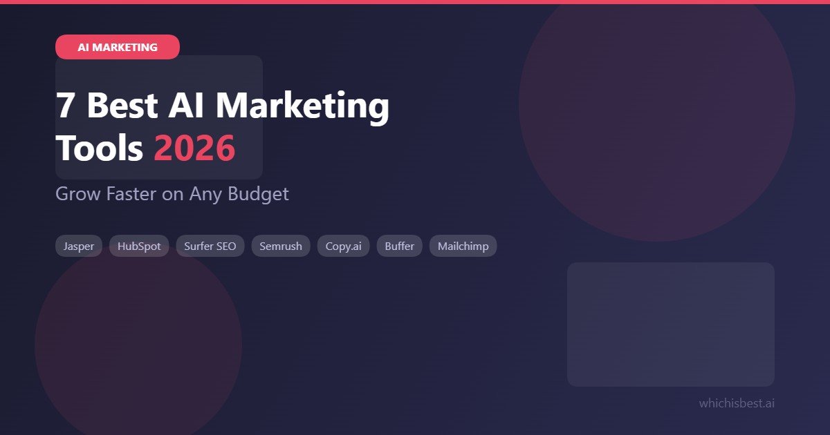 best AI marketing tools 2026