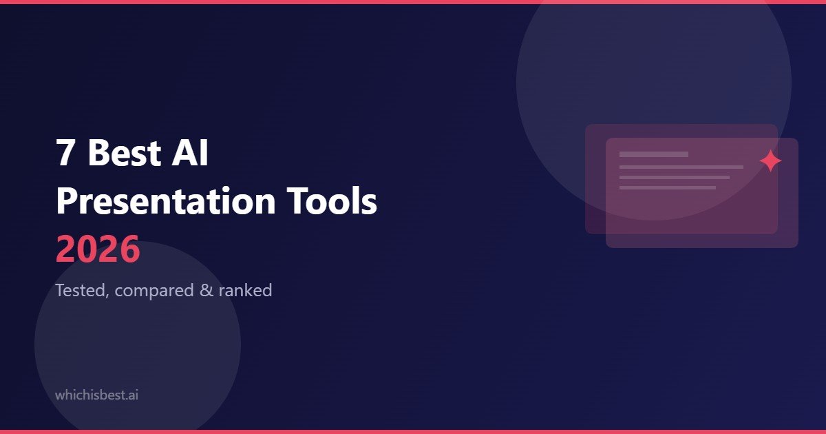best AI presentation tools 2026